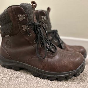 TIMBERLAND MEN'S CHILLBERG WP INSULATED BOOT DK BROWN size 10